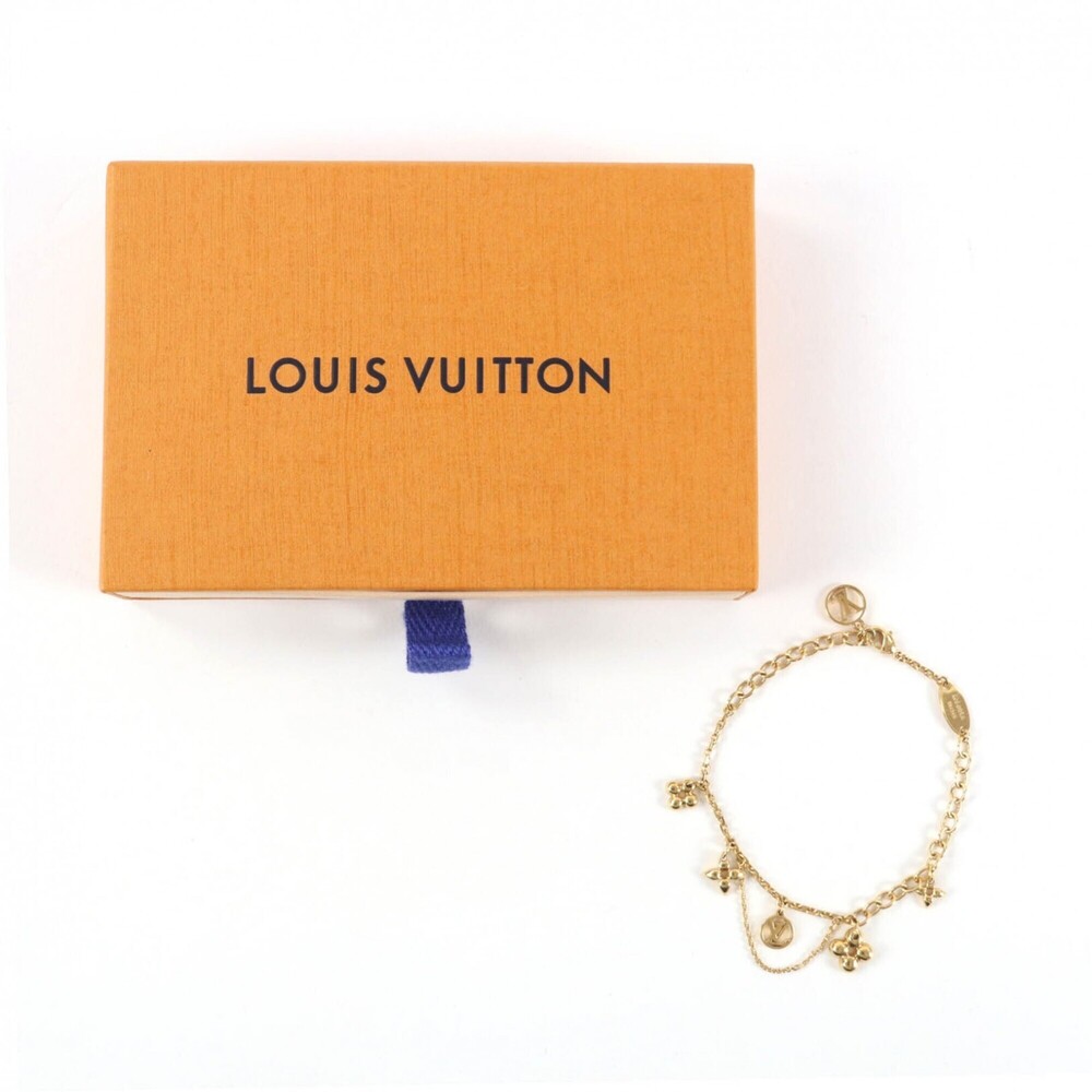 LOUIS VUITTON Gold Monogram Charm Bracelet - Picture 2 of 10